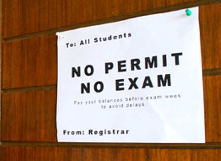 Bill to penalize ‘No permit, no exam’ policy filed by Villar - The