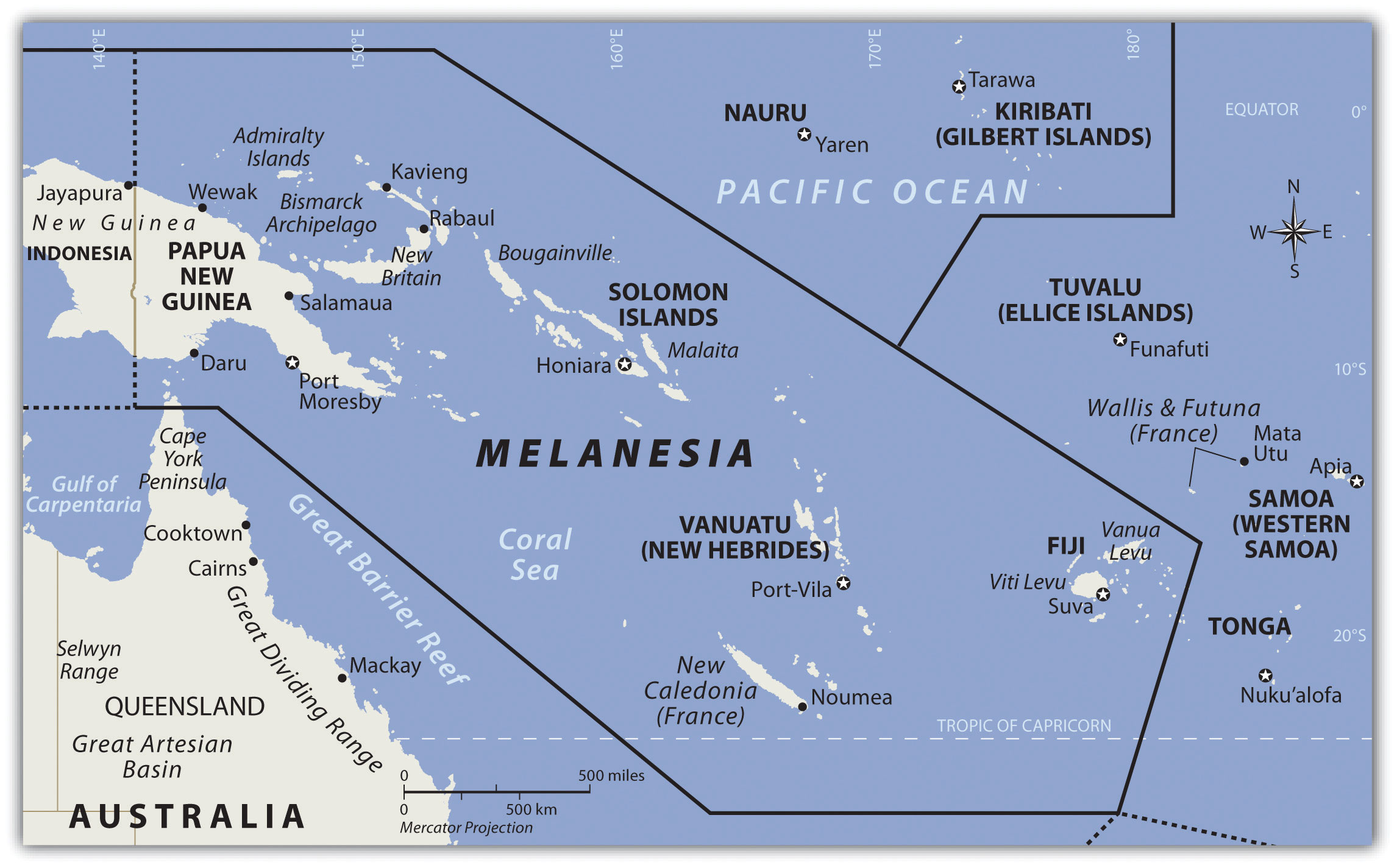 Pacific Melanesia Region 