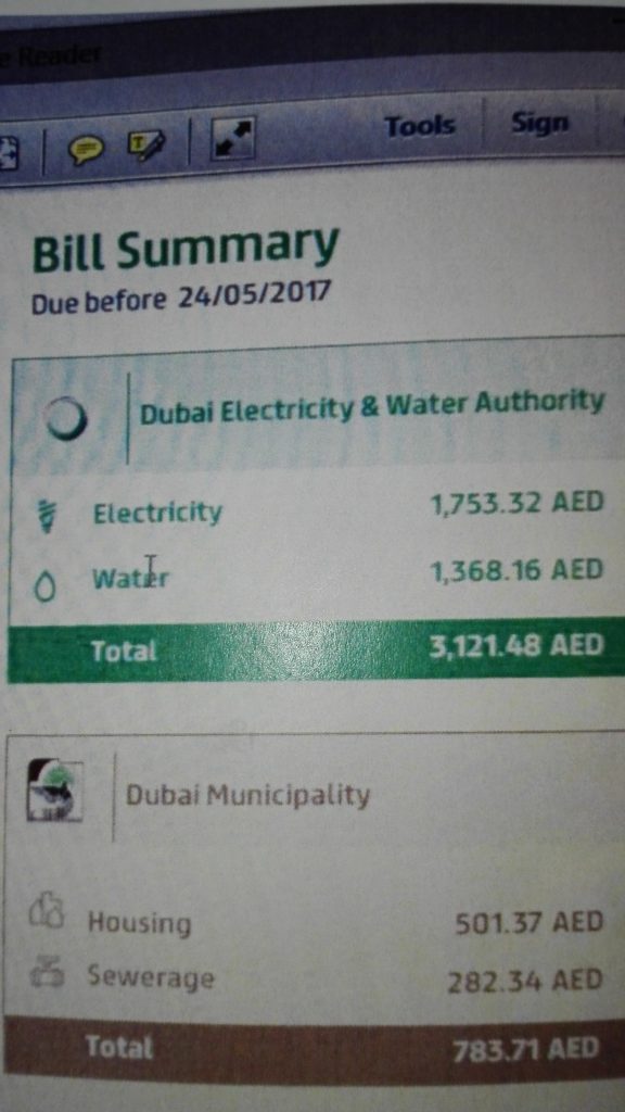 Higher water and electricity bills