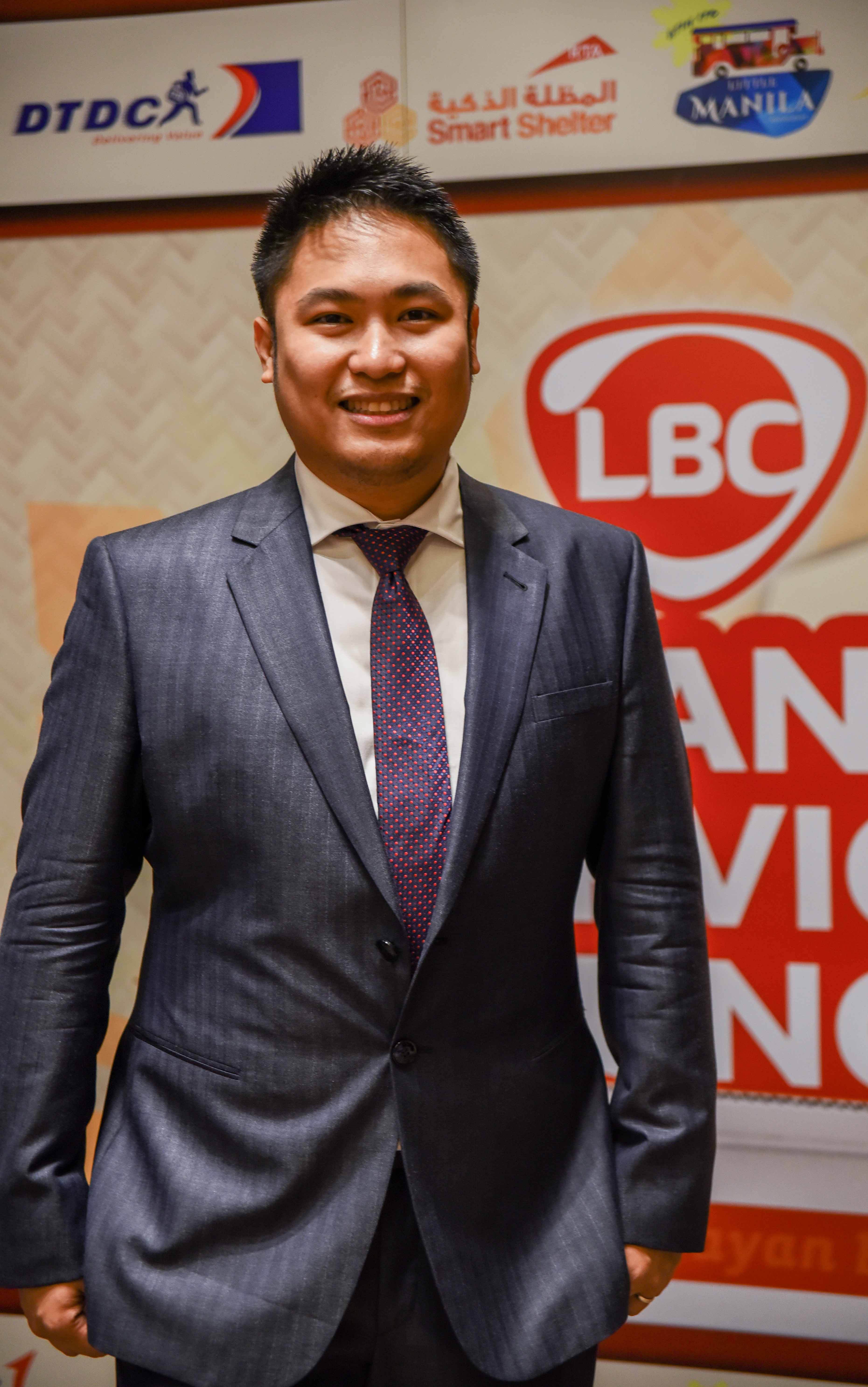 Allan Michael Bautista LBC Sales Marketing Senior Manager for Middle East