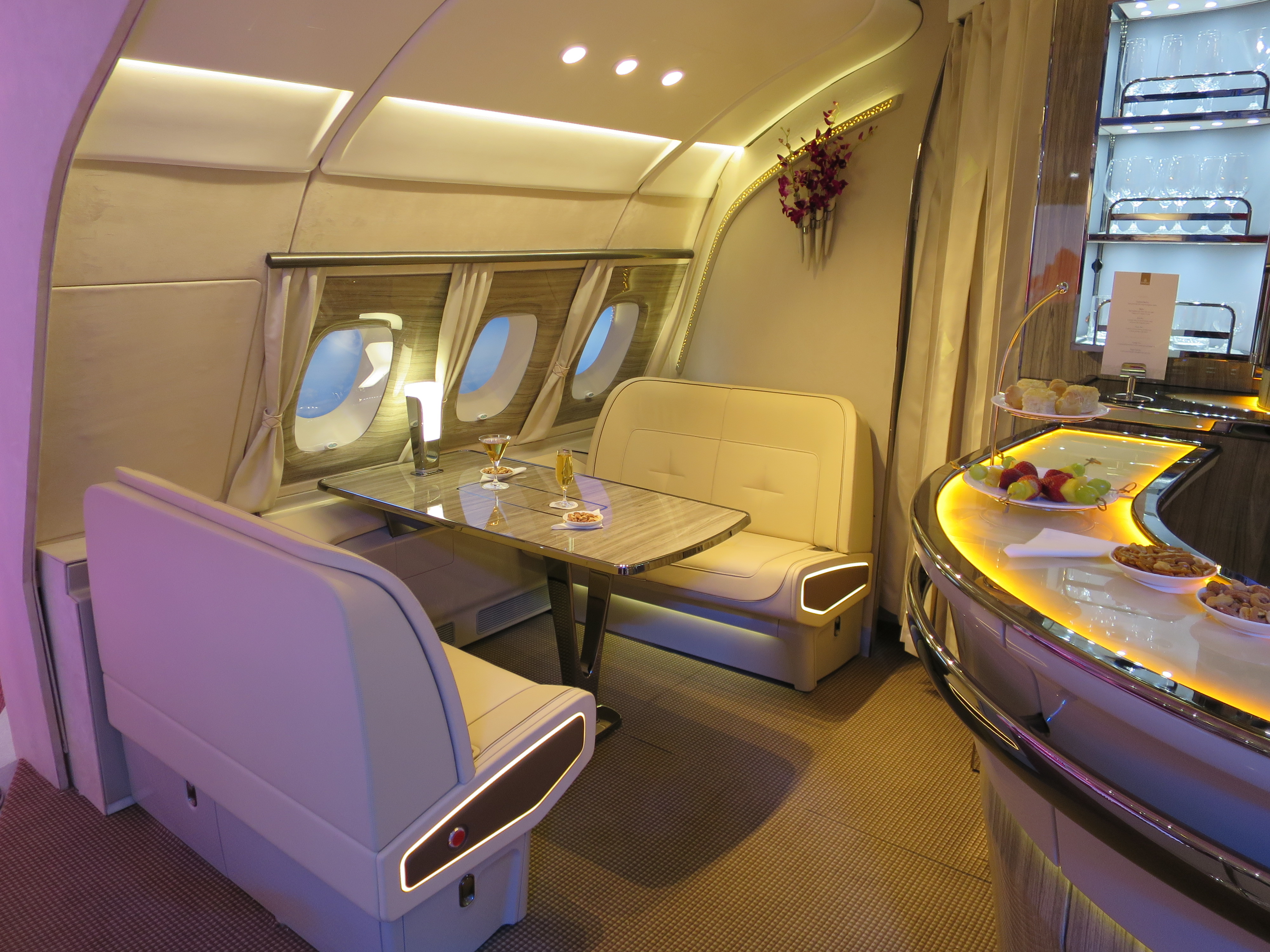 Emirates revamps A380 lounge with yacht ambiance - The 