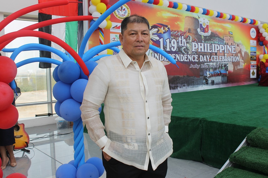 FilClub RAK president Mileton Castillo