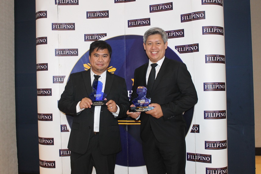 Engineers of the Year Jeffrey Uy Right and Louie Mel Maliksi