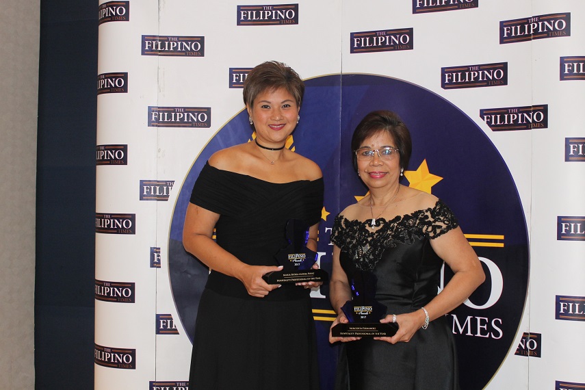 Hospitality Professionals of the Year Maria Patria Puyat L and Mercedita Fernandez