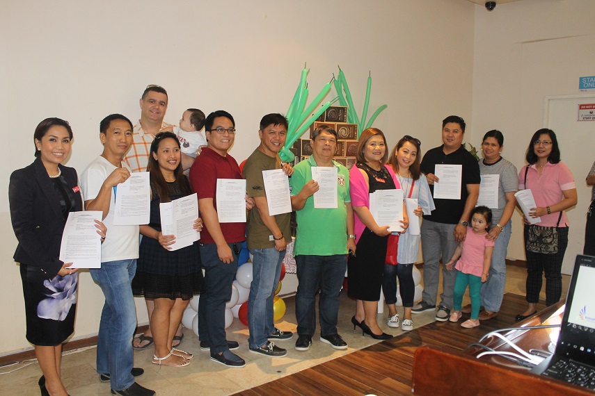 Some of the UAE based investors of EntrePinoy Reintegration Program present during the launch of their first product. photo by Gelin Castro