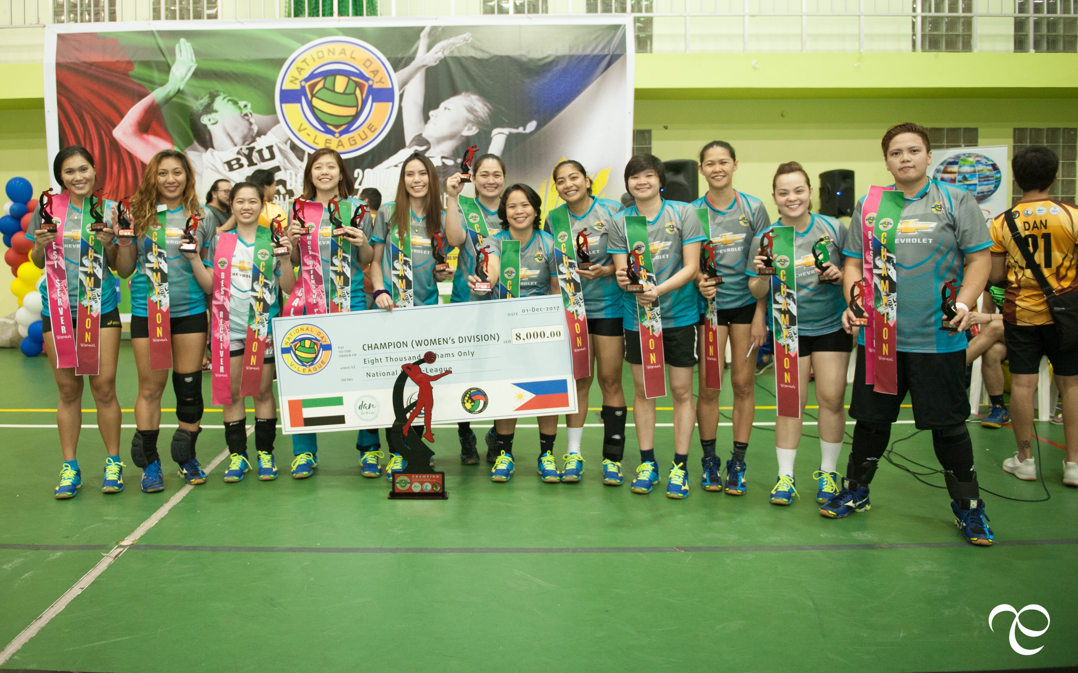 The Chevrolet Ace Spikers Womens League champs