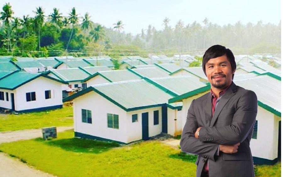 Pacquiao awards houses to 97 poor families - The Filipino Times