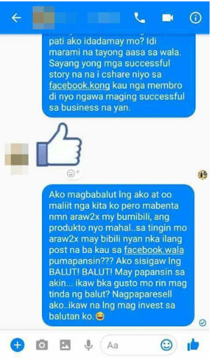 VIRAL: Read how ‘balut’ vendor slams annoying networking agent from ...