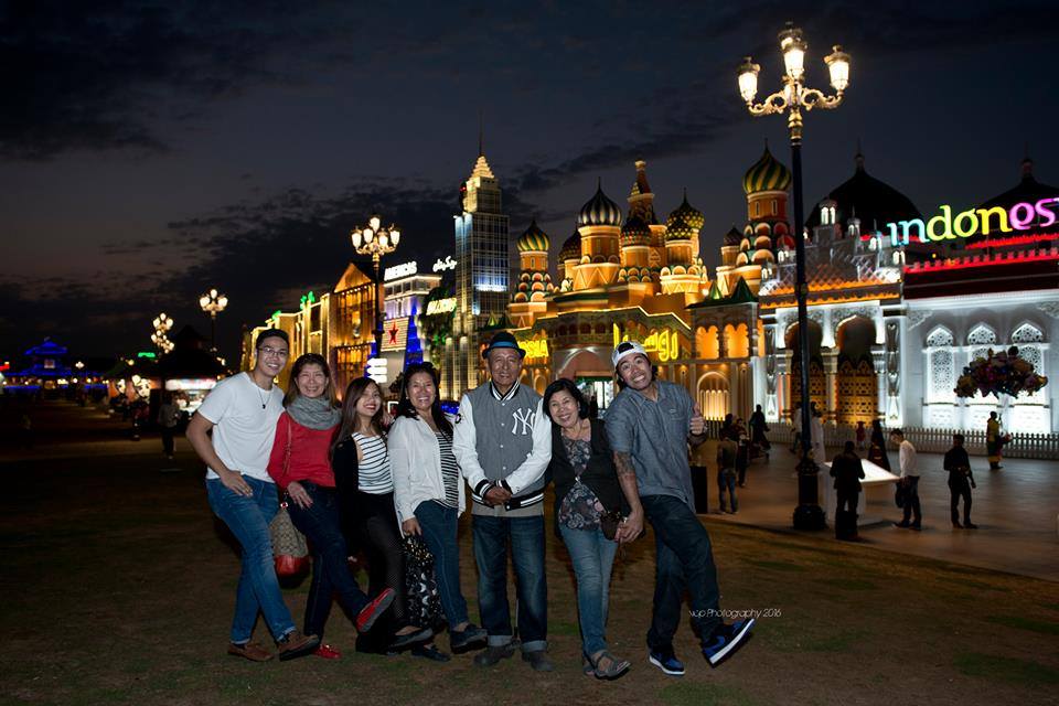 Ralph Teodoro exploring the various attractions at the Global Village with his girlfriend and her family