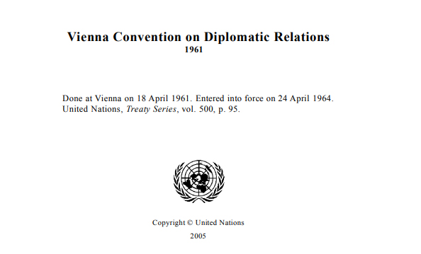 vienna convention on diplomatic relations