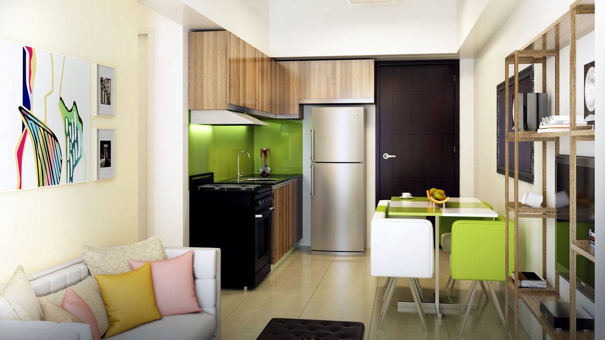 avida towers turf bgc living dining and kitchen 3br unit 291