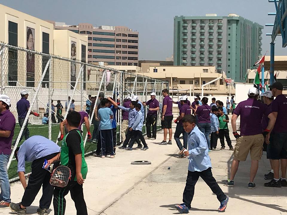 General Electric Does A Community Service At National Charity School In general-electric-does-a-community-service-at-national-charity-school-in