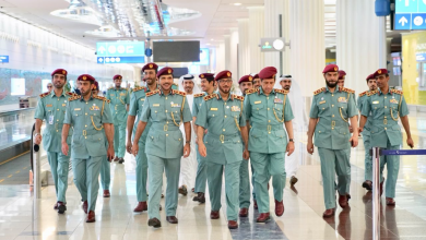 H.E Major General Mohammed Al Marri during inspection tour to the airports sector at Dubai International Airport 1