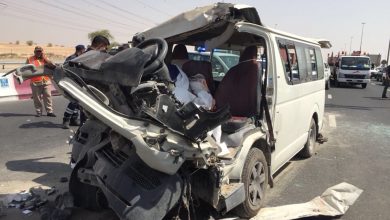 Dubai road crash 1