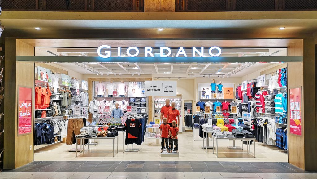  Giordano  opens 6 more stores  on line  platform relaunched 