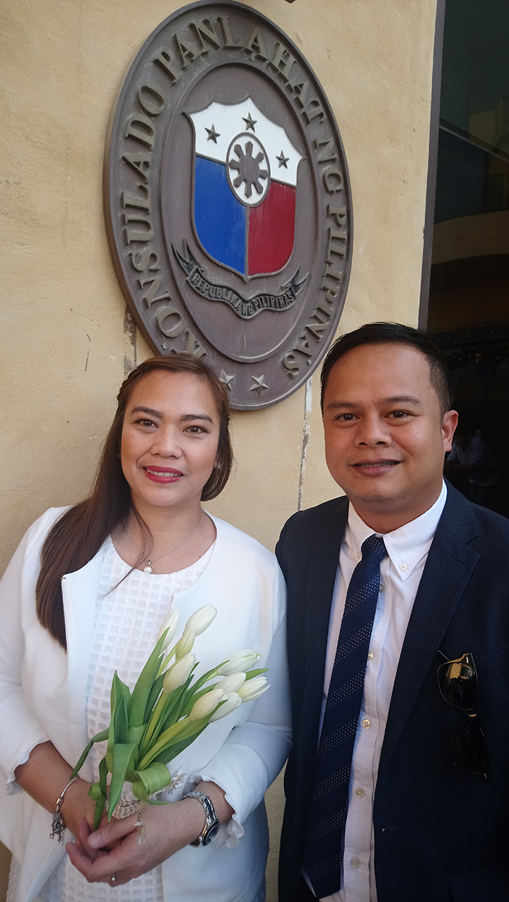 Judy Pineda and Sherwin Delos Santos