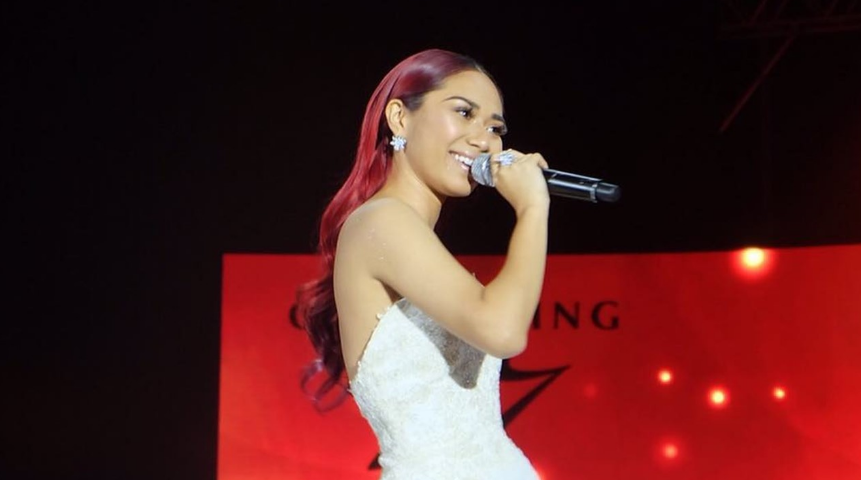 Jessica Sanchez performs at birthday celebration of Brunei Crown Prince