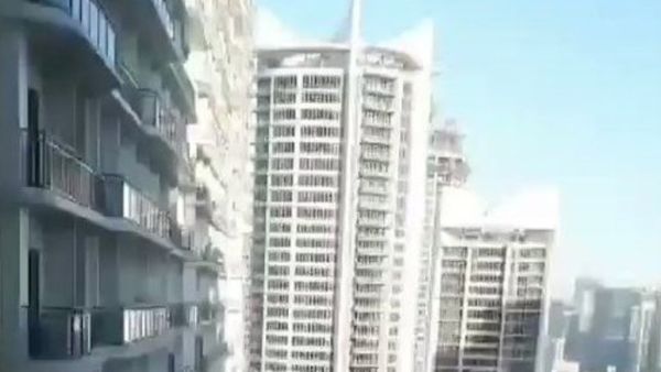 Watch Woman Records Swaying Buildings In Manila During Earthquake