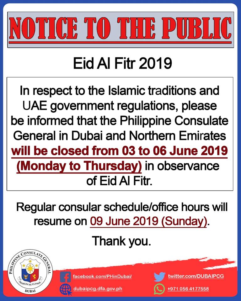 consulate eid fitr 2019