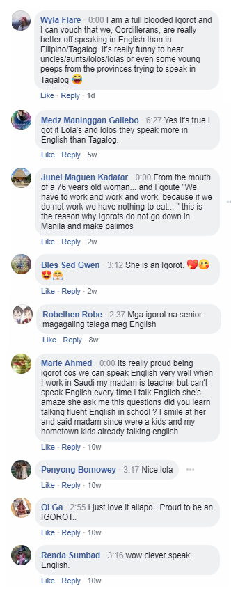 Watch 76 Year Old Igorot Lola Wows Netizens With Fluency In English Without Formal Education The Filipino Times