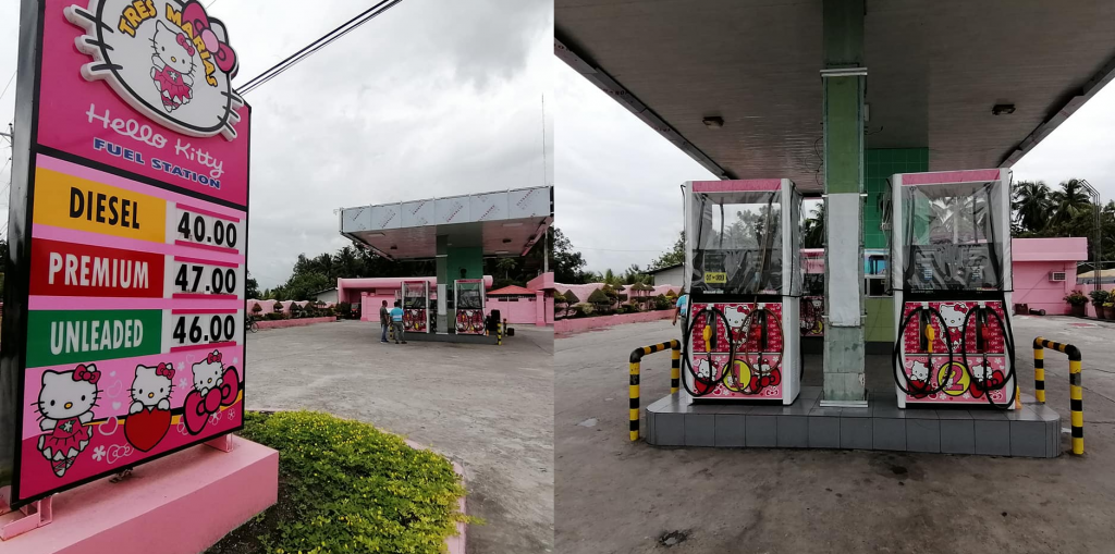   Hello  Kitty   inspired gas  station captures attention in 