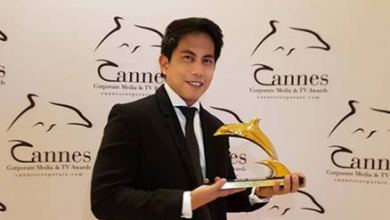 Reel Time’s Program Manager Nowell Cuanang received the Gold Dolphin award at the 10th Cannes Corporate Media and TV Awards in France 1