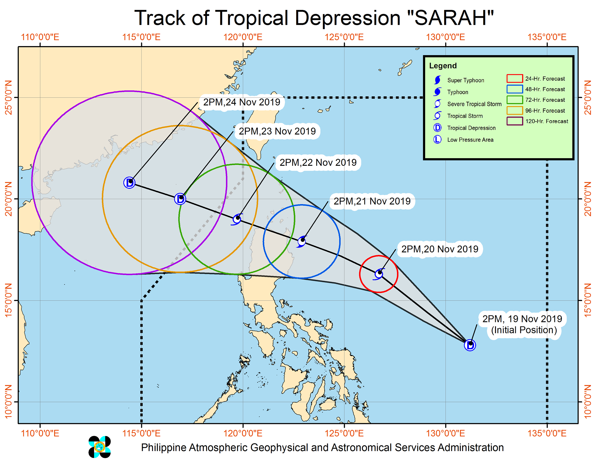 Low pressure area in PH intensifies to tropical depression Sarah The