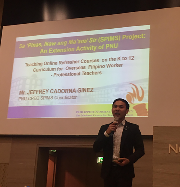 SPIMS 2019 5 PNU Online Refresher Course ORC and SPIMS Coordinator Jeffery Ginez