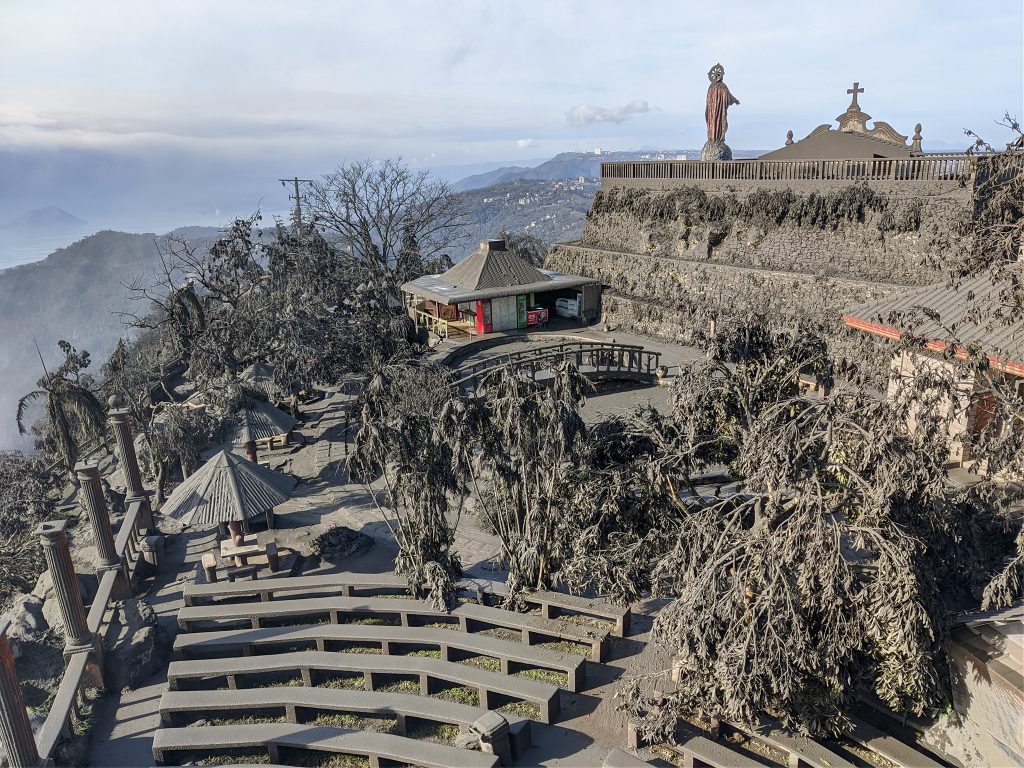 LOOK Destructive Taal Volcano ashfall turns Tagaytay into gray The