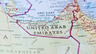 UAE on map 1
