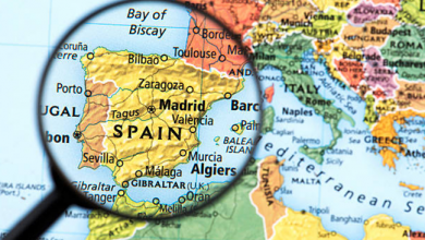 spain on map 1