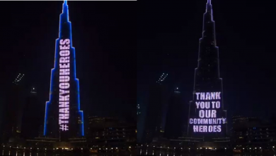 Burj khalifa thank you heroes