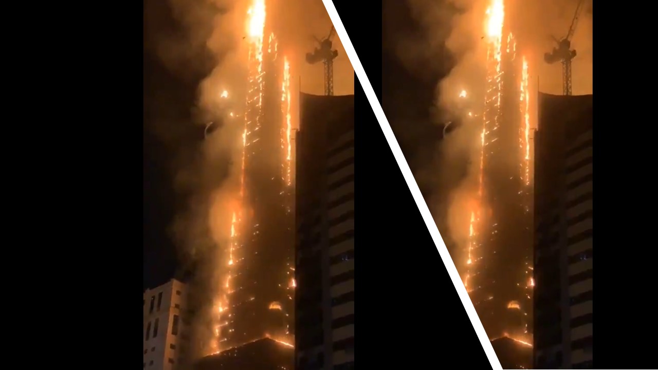 Seven injured in massive fire in Sharjah highrise building The