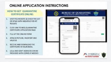 BOQ quarantine certificate online 1