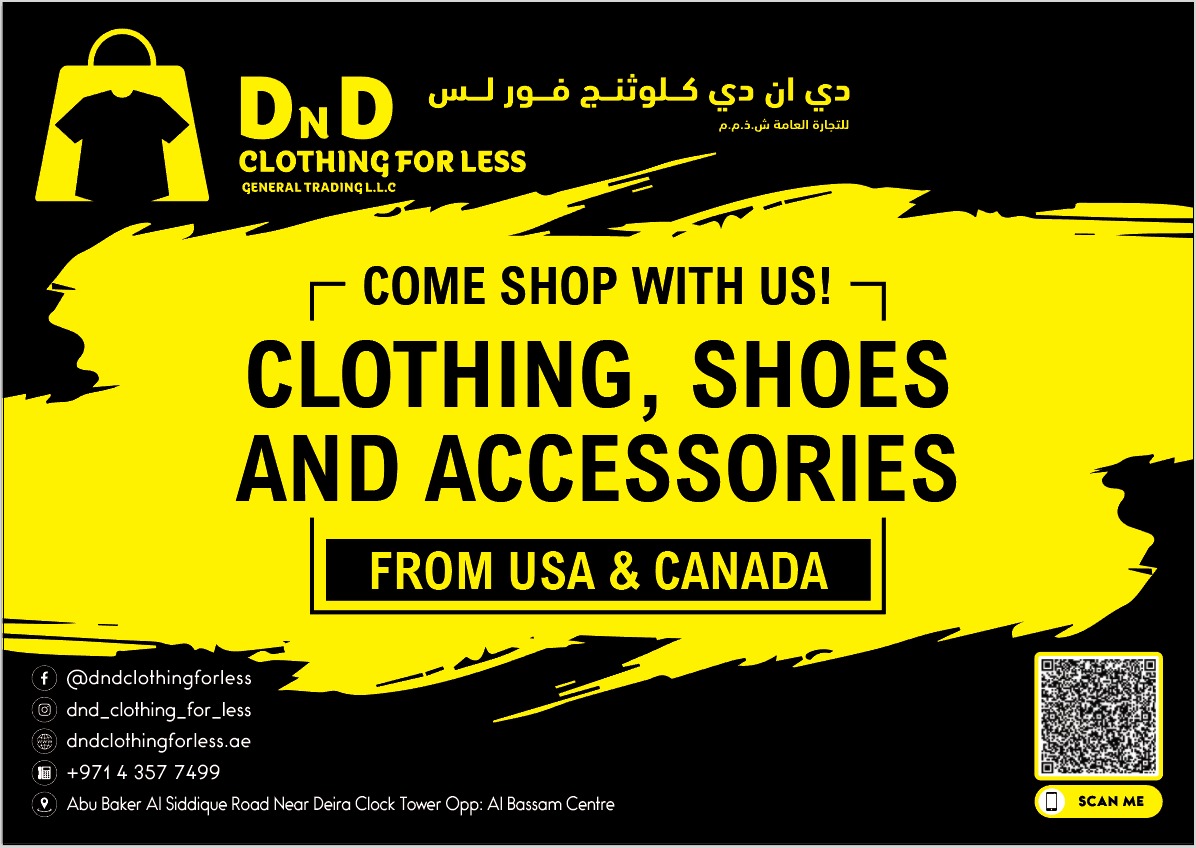 Find the best deals on clothes, shoes, accessories at DND Clothing For