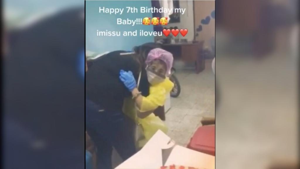 WATCH UAEbased Filipina Frontliner Made Her Daughter Wear PPE On Her