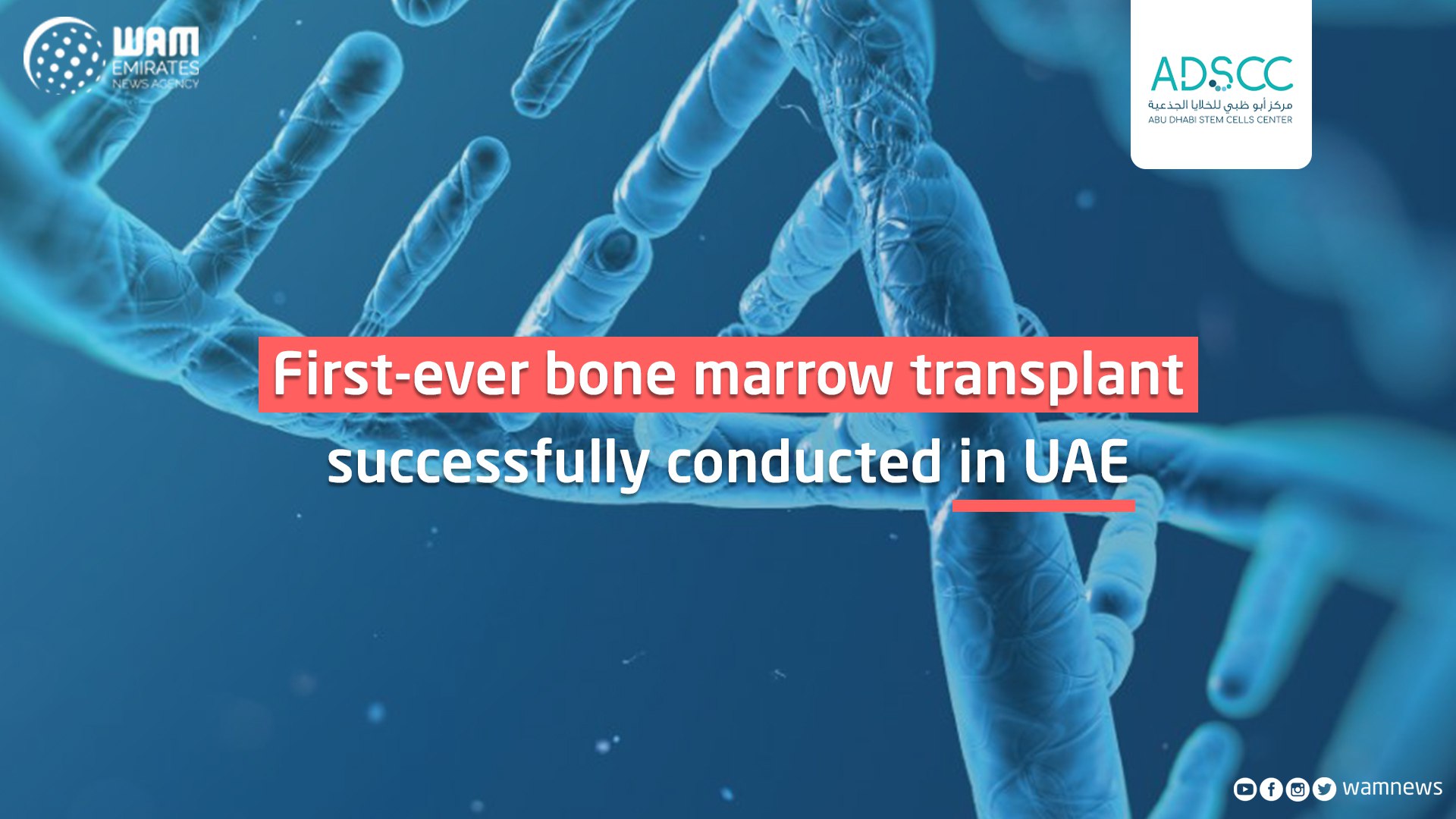 UAE successfully conducts its firstever bone marrow transplant The