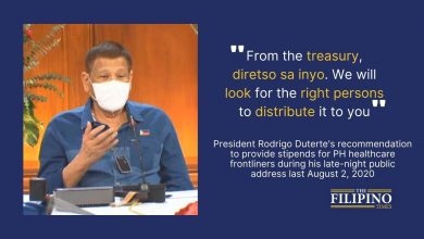 Duterte attl stipend frontliners August 2 announcement