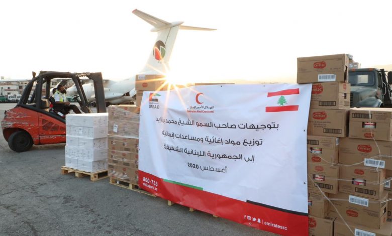 UAE aid plane carrying 40 tonnes of relief assistance reaches Beirut ...