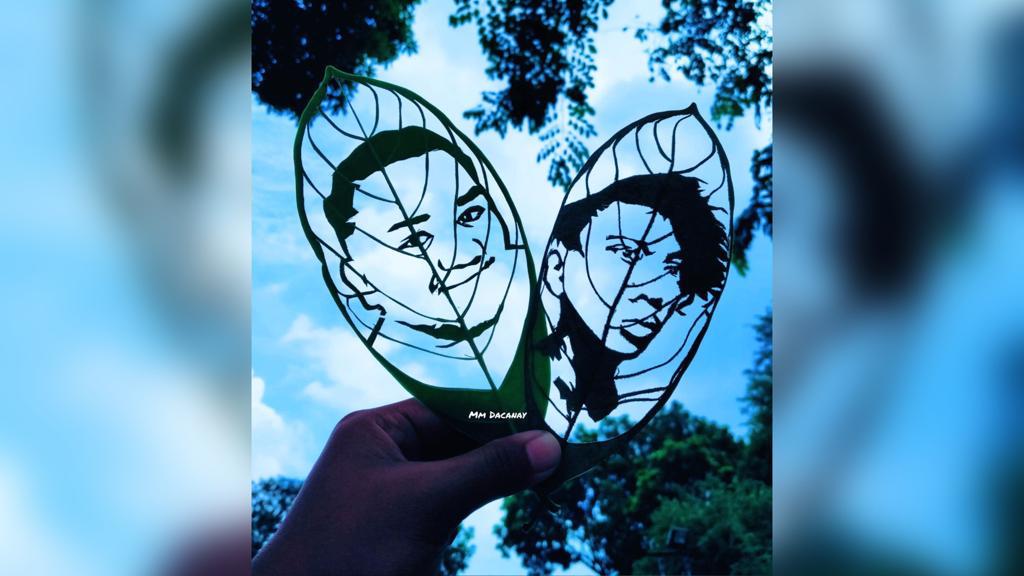 LOOK Artist creates leaf art to honor late famous vloggers Lloyd