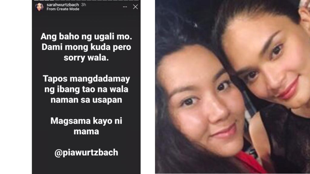 Ang Baho Ng Ugali Mo Pia Wurtzbachs Sister Attacks Her Online The Filipino Times 3491