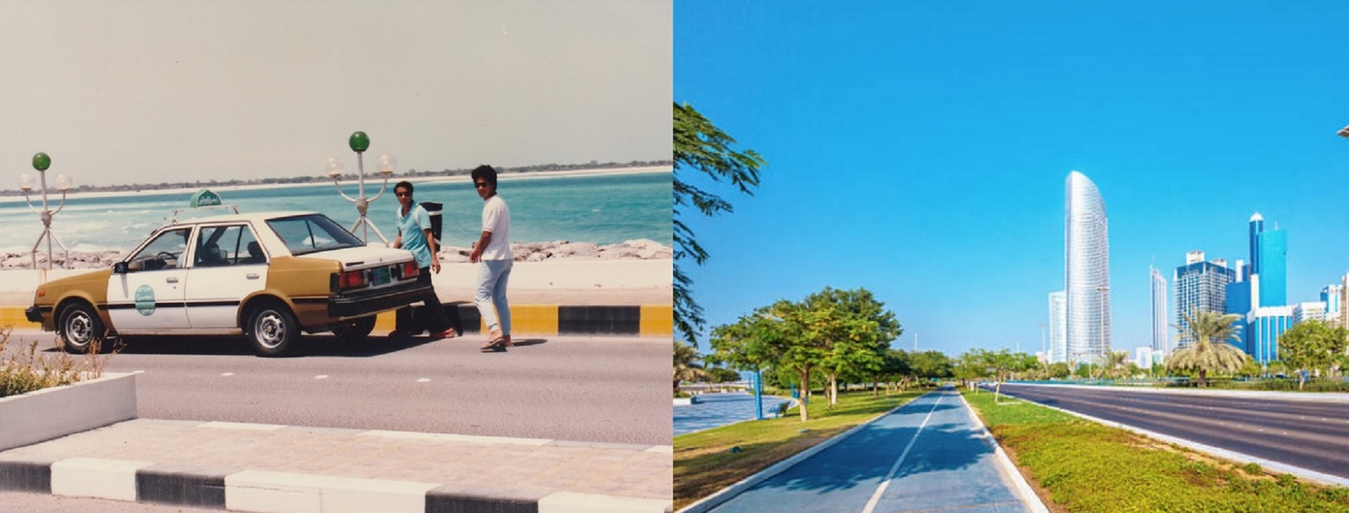 Taken in 1989 taxi coming from the island area where Marina Mall stands today. Photo from Vivien Napenas