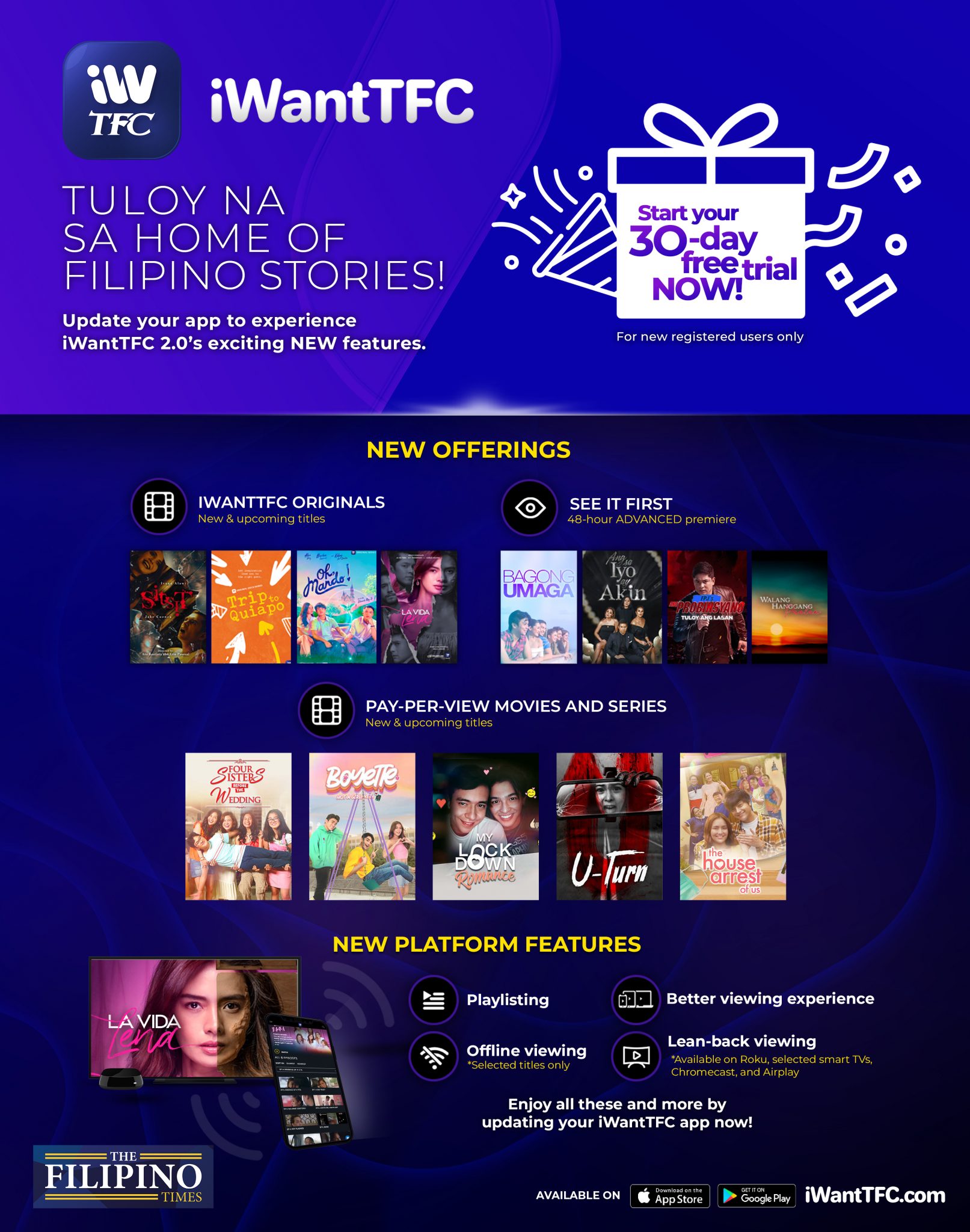 ABS CBN Fuses IWANT And TFC Tv Launches New Streaming Service   26x33 IWantTFC 30dayPrintAd Copy 1613x2048 