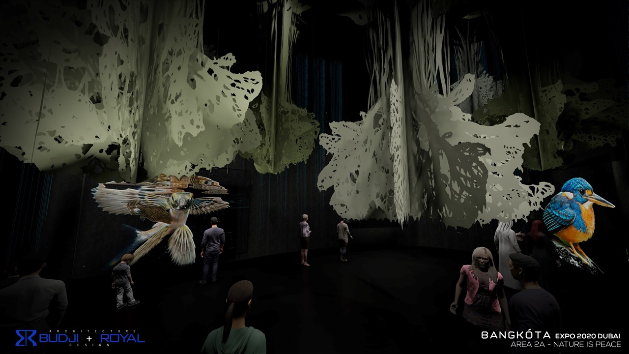 AN INFORMATION HUB Area 2 Nature Is Peace Roots of the Universe by Lee Paje Scott Tuason and Ivan Sarenas