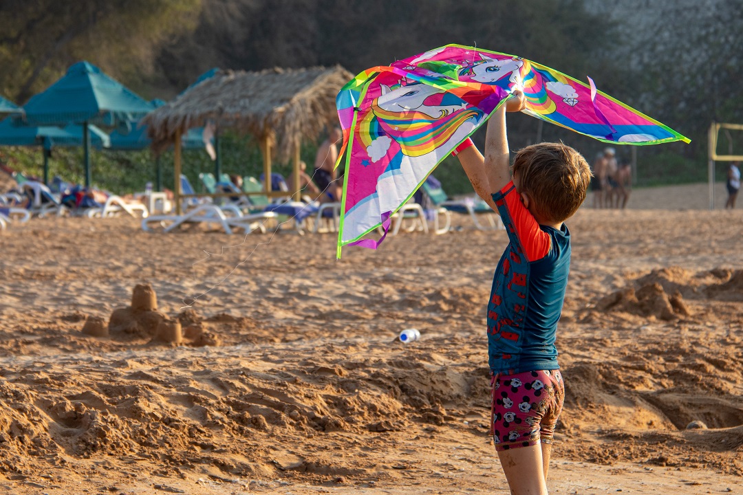 Kite Flying Longbeach Campground in Ras Al Khaimah