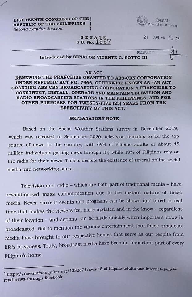 ABS CBN tito sotto bill 1