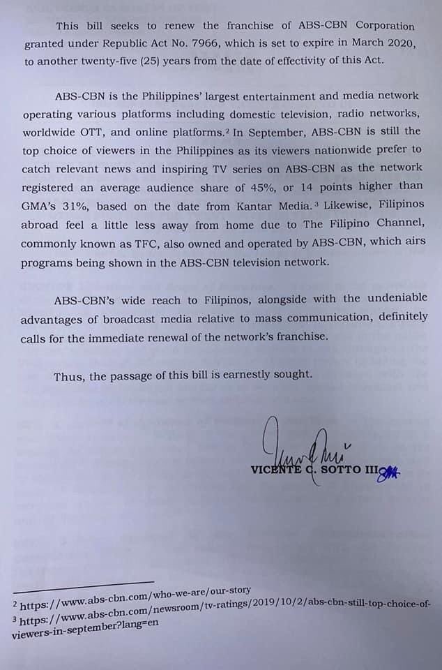 ABS CBN tito sotto bill 2