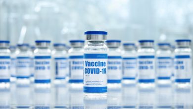Covid 19 corona virus vaccine vial bottles for intramuscular injections
