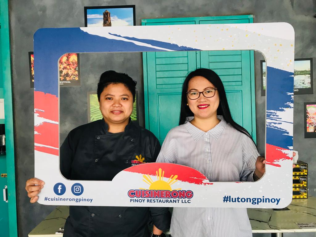 Renalyn Mendoza, Head Chef and Restaurant In Charge (left), Precy Coliat Dimaano - CO-Owner and Head of Operations (right)