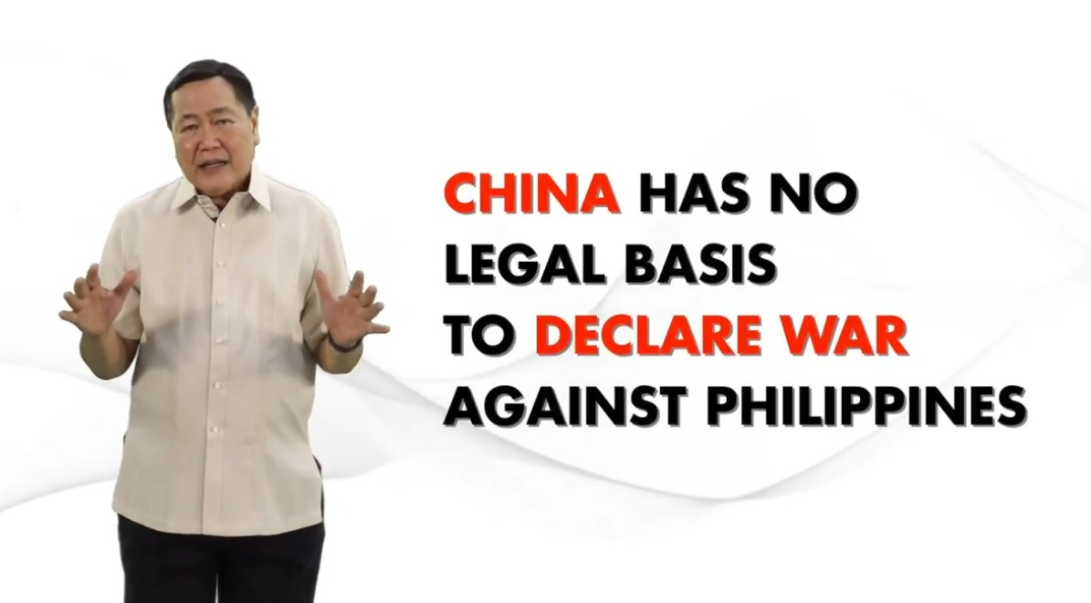 Carpio china declare war no legal basis